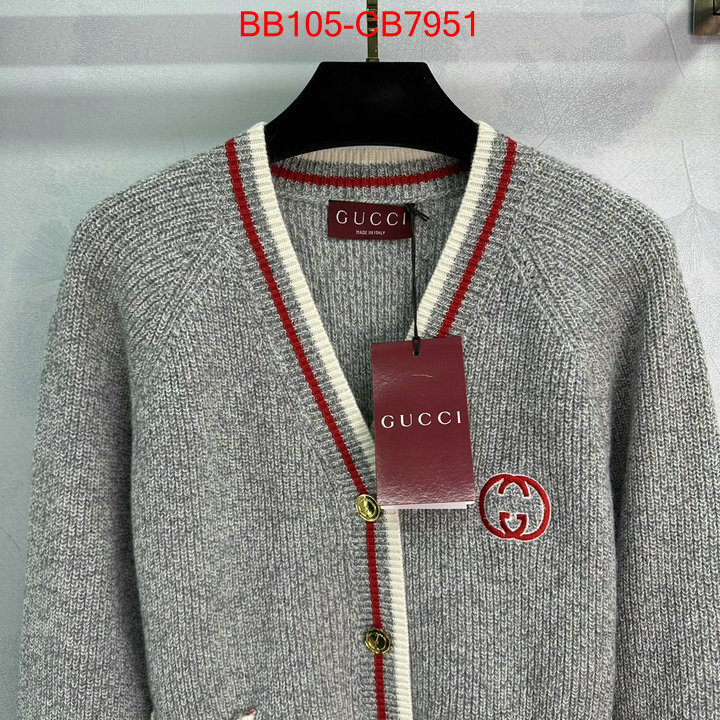 Clothing-Gucci fake high quality ID: CB7951 $: 105USD