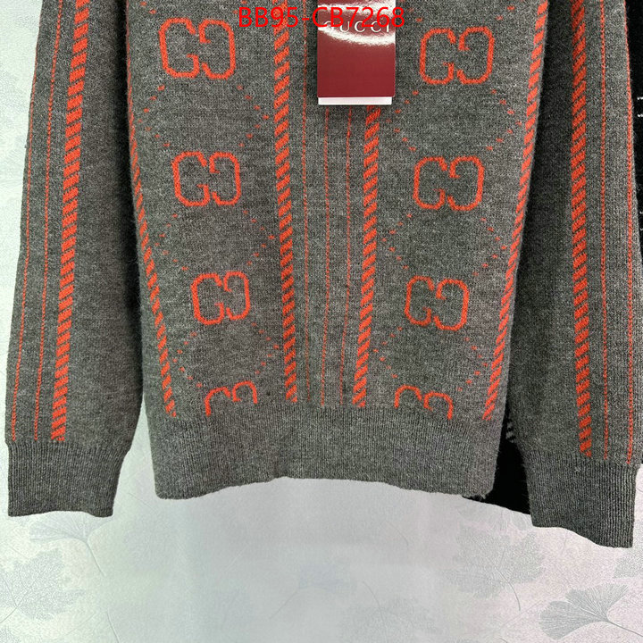 Clothing-Gucci wholesale replica ID: CB7268 $: 95USD