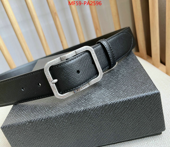 Belts-Prada luxury cheap replica ID: PA2596 $: 59USD