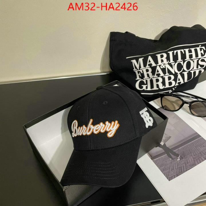 Cap(Hat)-Burberry top fake designer ID: HA2426 $: 32USD