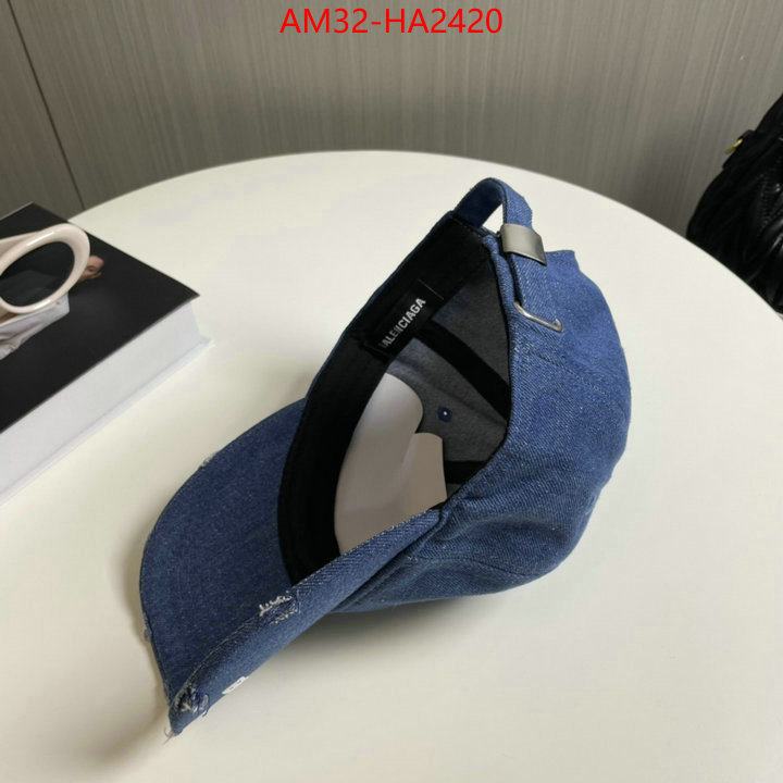 Cap(Hat)-Balenciaga sale outlet online ID: HA2420 $: 32USD