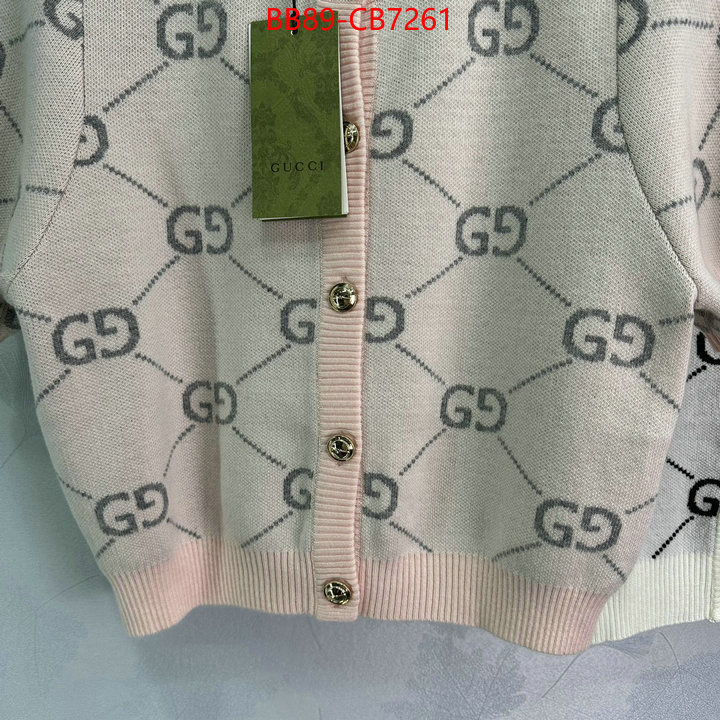 Clothing-Gucci buy aaaaa cheap ID: CB7261 $: 89USD