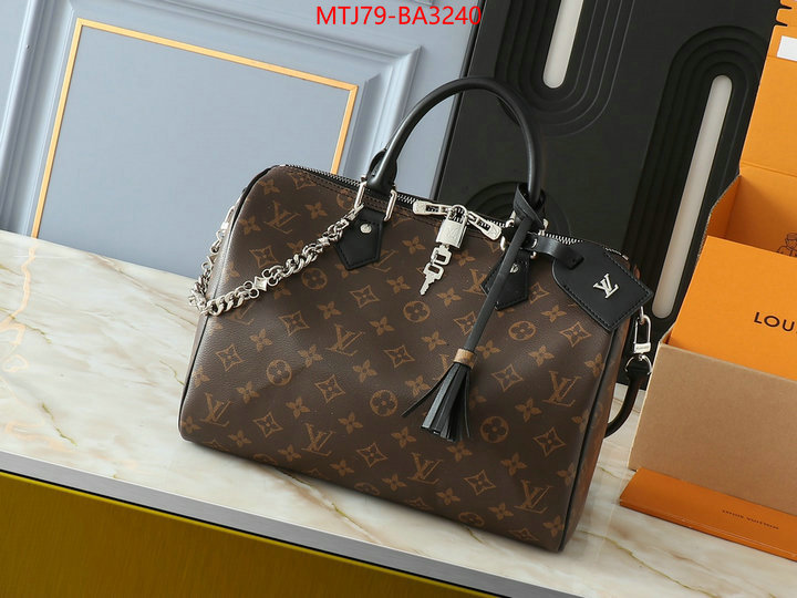 LV Bags(4A)-Speedy- 2024 replica ID: BA3240 $: 79USD,