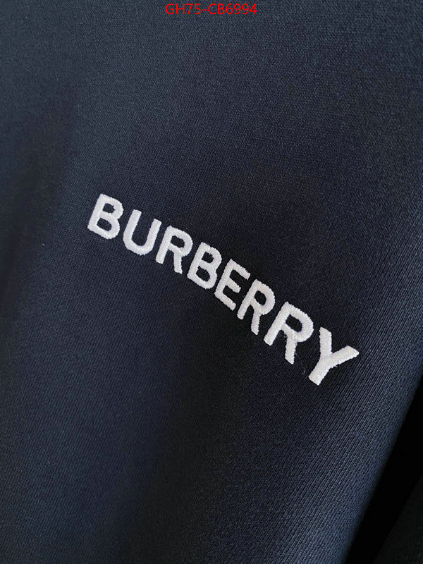 Clothing-Burberry wholesale china ID: CB6994 $: 75USD