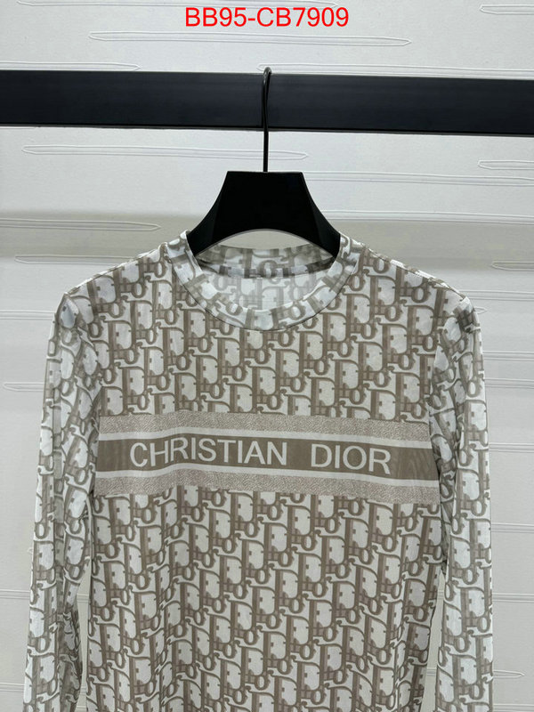 Clothing-Dior high quality online ID: CB7909 $: 95USD