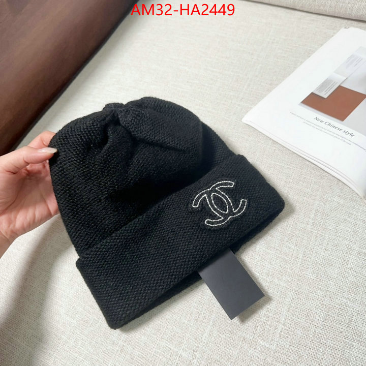 Cap (Hat)-Chanel luxury fashion replica designers ID: HA2449 $: 32USD