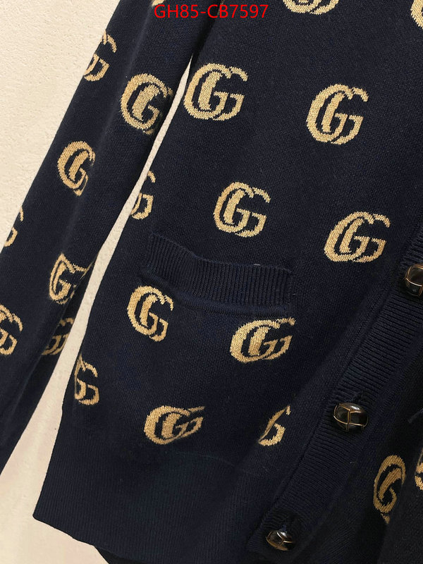 Clothing-Gucci what's the best to buy replica ID: CB7597 $: 85USD