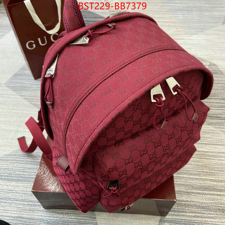 Gucci Bags(TOP)-Backpack- buy cheap replica ID: BB7379 $: 229USD,