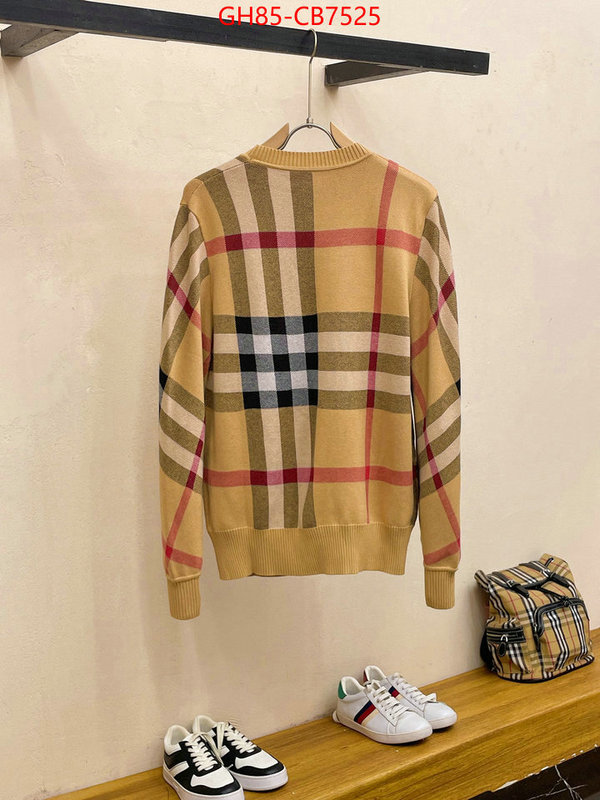 Clothing-Burberry luxury cheap ID: CB7525 $: 85USD