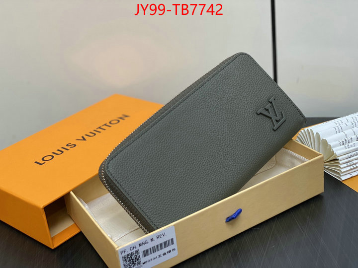 LV Bags(TOP)-Wallet high quality online ID: TB7742 $: 99USD,