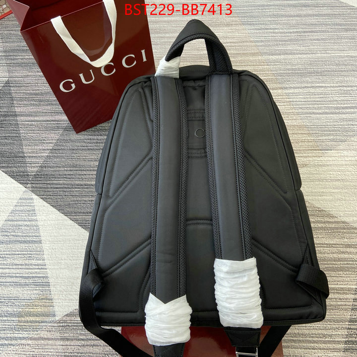 Gucci Bags(TOP)-Backpack- replica designer ID: BB7413 $: 229USD,