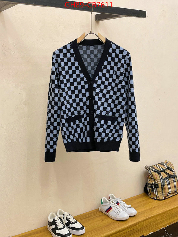 Clothing-LV 1:1 replica wholesale ID: CB7611 $: 89USD