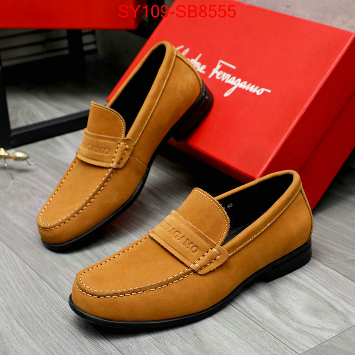 Men shoes-Ferragamo 1:1 replica wholesale ID: SB8555 $: 109USD