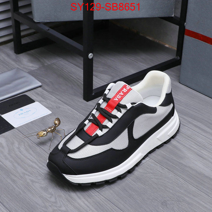 Men shoes-Prada replica aaaaa+ designer ID: SB8651 $: 129USD