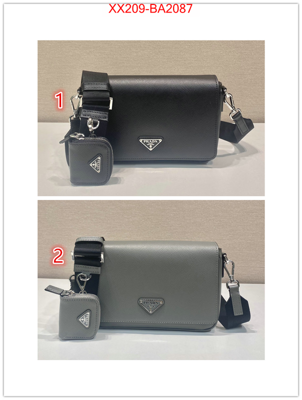 Prada Bags(TOP)-Crossbody- wholesale imitation designer replicas ID: BA2087 $: 209USD,