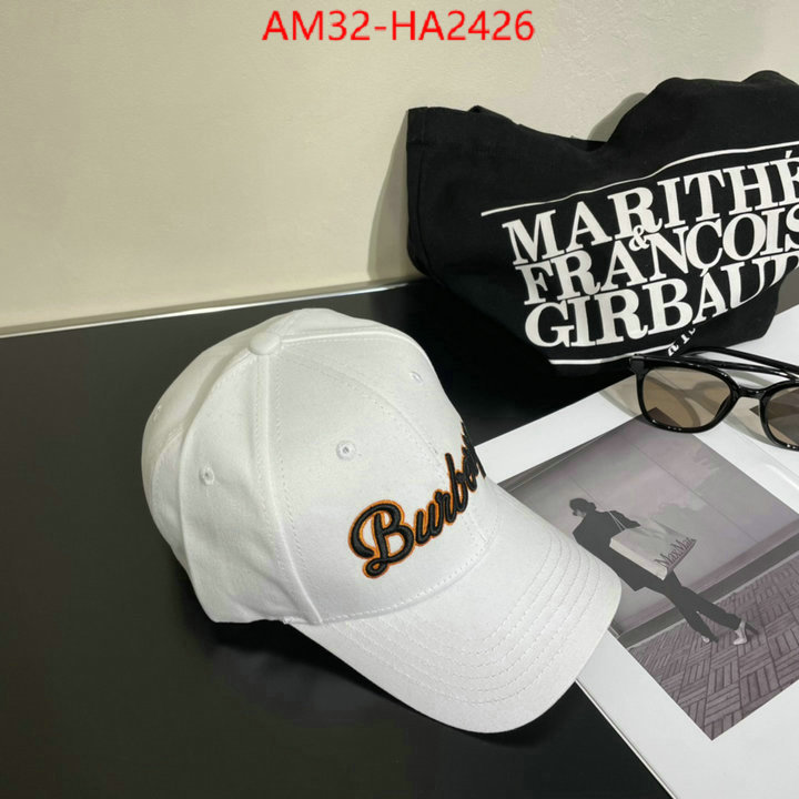 Cap(Hat)-Burberry top fake designer ID: HA2426 $: 32USD