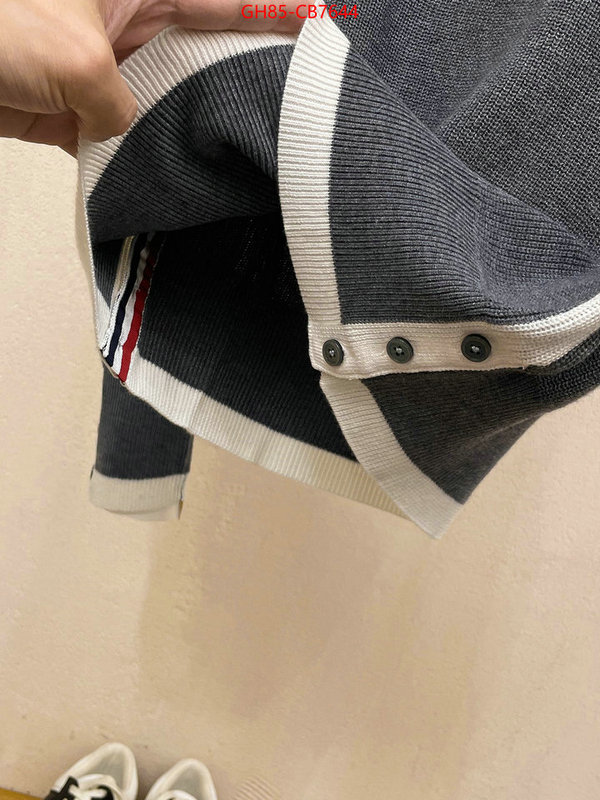 Clothing-Thom Browne wholesale imitation designer replicas ID: CB7644 $: 85USD