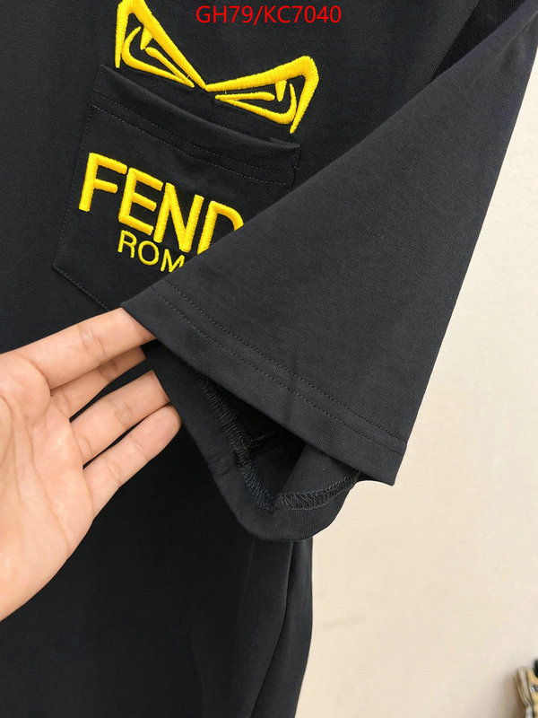 Clothing-Fendi quality replica ID: KC7040 $: 79USD