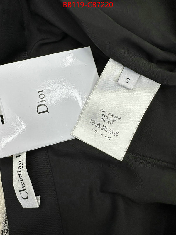 Clothing-Dior top brands like ID: CB7220 $: 119USD