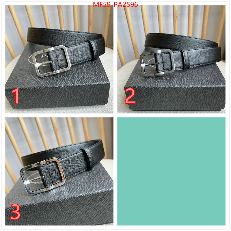 Belts-Prada luxury cheap replica ID: PA2596 $: 59USD