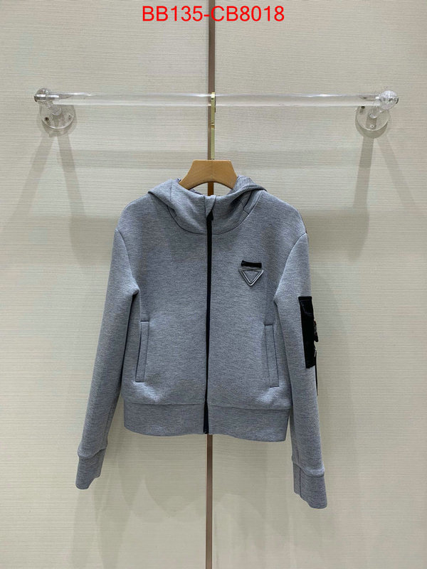 Clothing-Prada wholesale sale ID: CB8018 $: 135USD