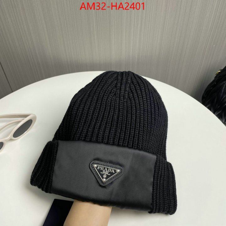 Cap (Hat)-Prada top fake designer ID: HA2401 $: 32USD