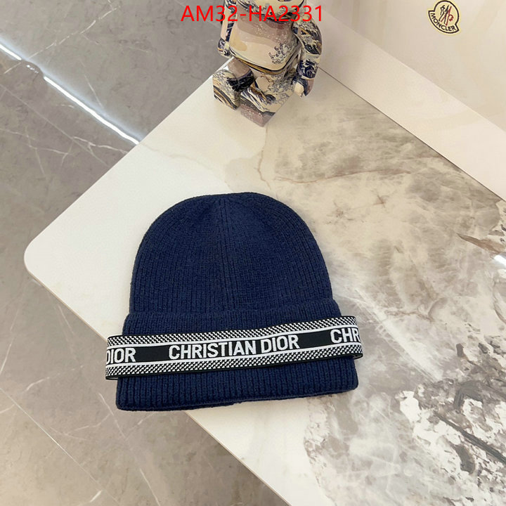 Cap (Hat)-Dior brand designer replica ID: HA2331 $: 32USD