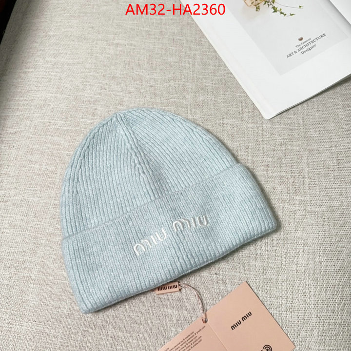 Cap(Hat)-Miu Miu replica 2024 perfect luxury ID: HA2360 $: 32USD