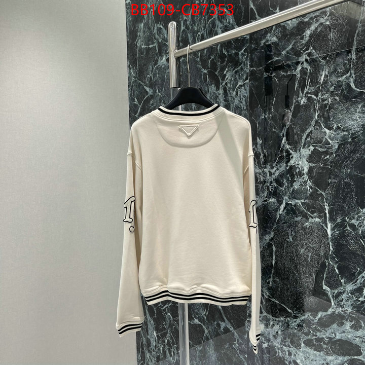 Clothing-Prada high quality replica ID: CB7353 $: 109USD