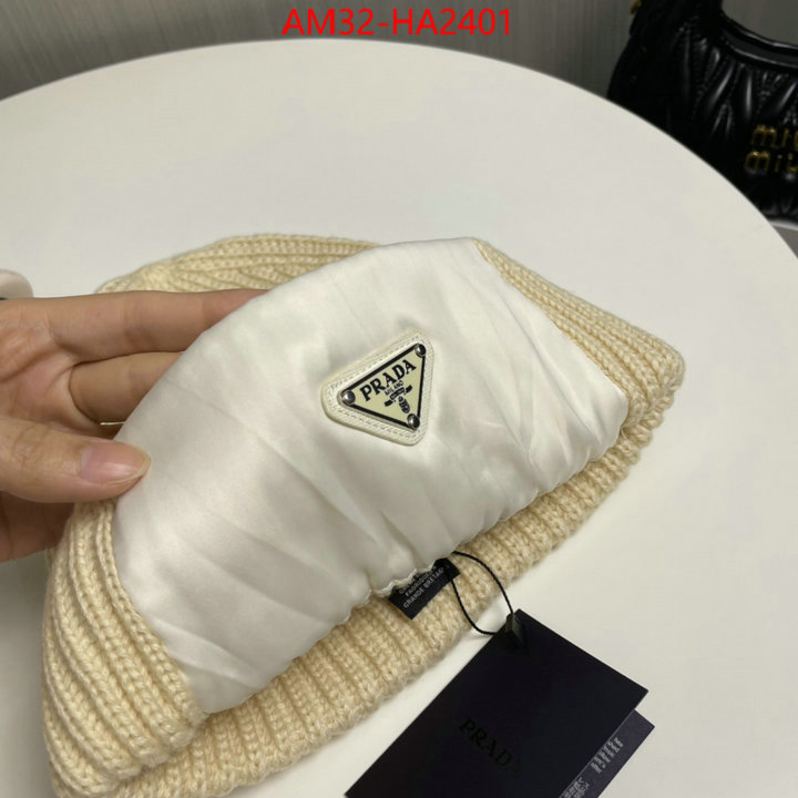 Cap (Hat)-Prada top fake designer ID: HA2401 $: 32USD