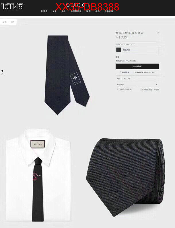 Ties-Gucci 2024 luxury replicas ID: DB8388 $: 35USD