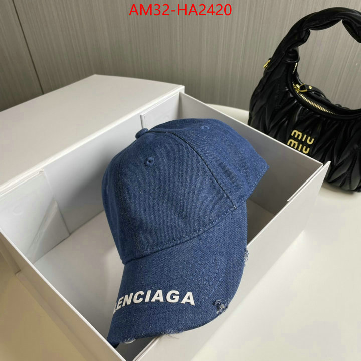 Cap(Hat)-Balenciaga sale outlet online ID: HA2420 $: 32USD