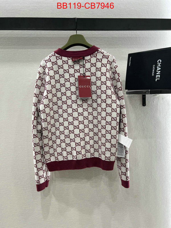 Clothing-Gucci what's the best to buy replica ID: CB7946 $: 119USD