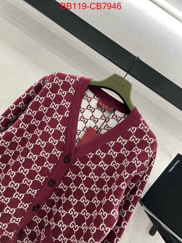 Clothing-Gucci what's the best to buy replica ID: CB7946 $: 119USD