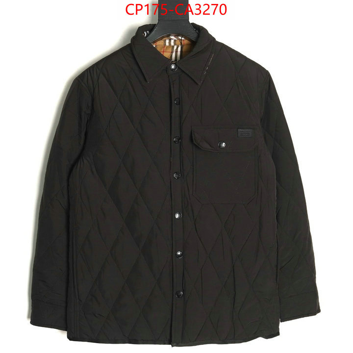 Clothing-Burberry replica designer ID: CA3270 $: 175USD