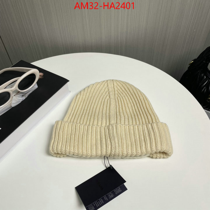 Cap (Hat)-Prada top fake designer ID: HA2401 $: 32USD