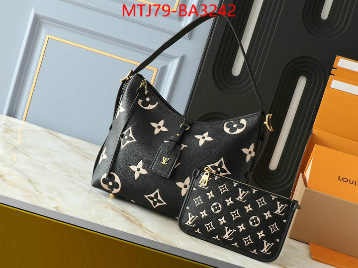 LV Bags(4A)-Handbag Collection- how can i find replica ID: BA3242 $: 79USD,