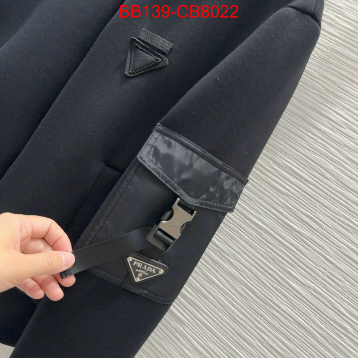 Clothing-Prada where can you buy a replica ID: CB8022 $: 139USD