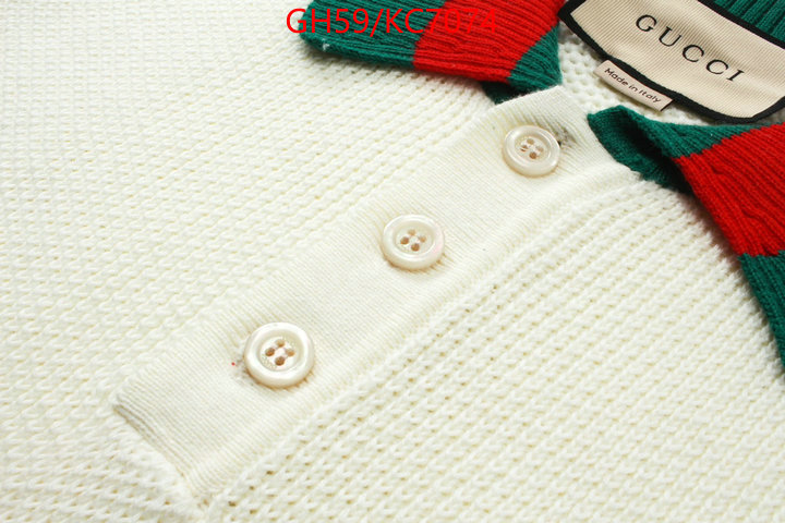 Clothing-Gucci highest quality replica ID: KC7074 $: 59USD