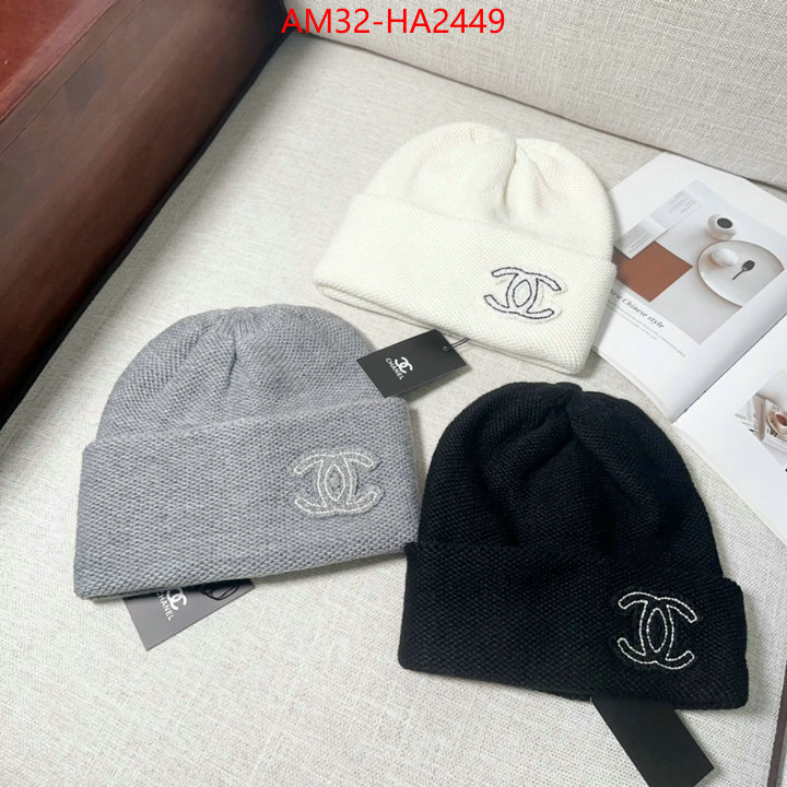 Cap (Hat)-Chanel luxury fashion replica designers ID: HA2449 $: 32USD