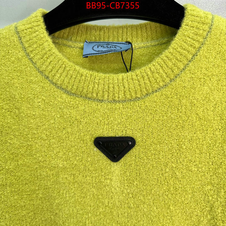 Clothing-Prada designer replica ID: CB7355 $: 95USD