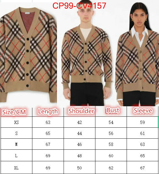 Clothing-Burberry luxury ID: CV4157 $: 99USD