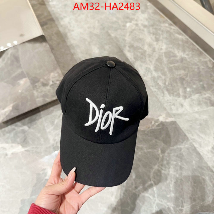 Cap (Hat)-Dior wholesale replica shop ID: HA2483 $: 32USD