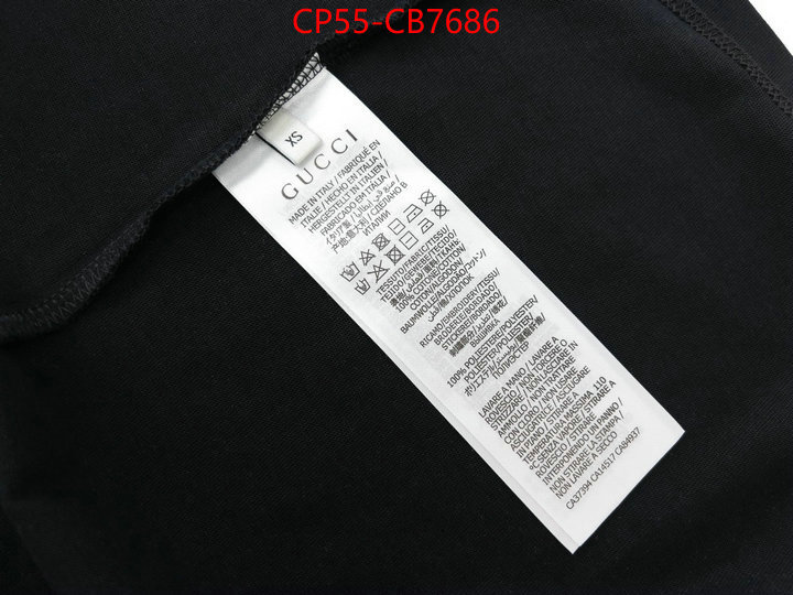 Clothing-Gucci high quality perfect ID: CB7686 $: 55USD