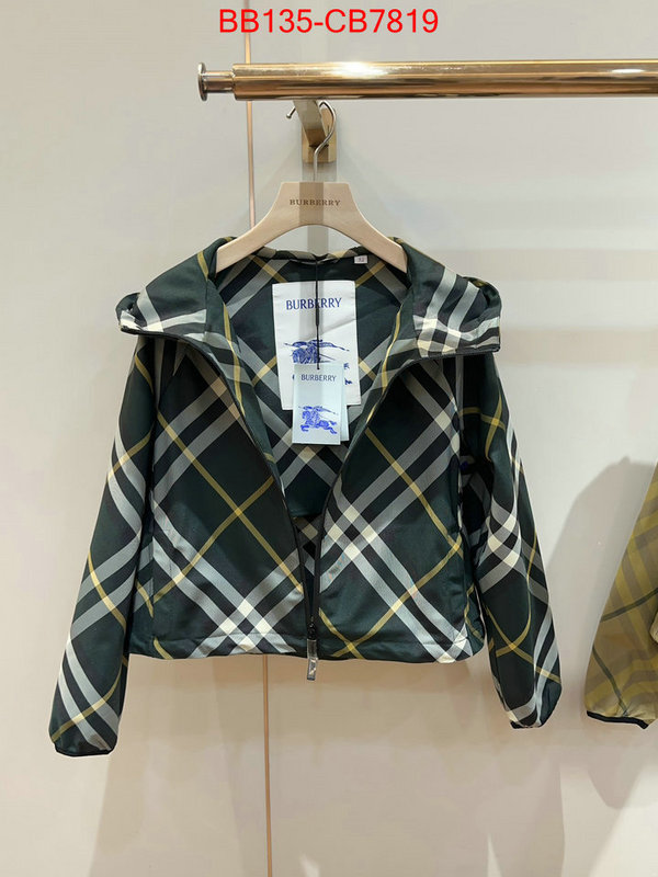 Clothing-Burberry replica us ID: CB7819 $: 135USD