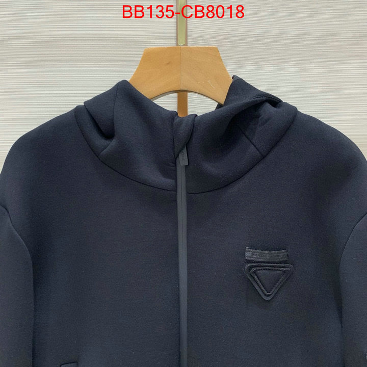 Clothing-Prada wholesale sale ID: CB8018 $: 135USD