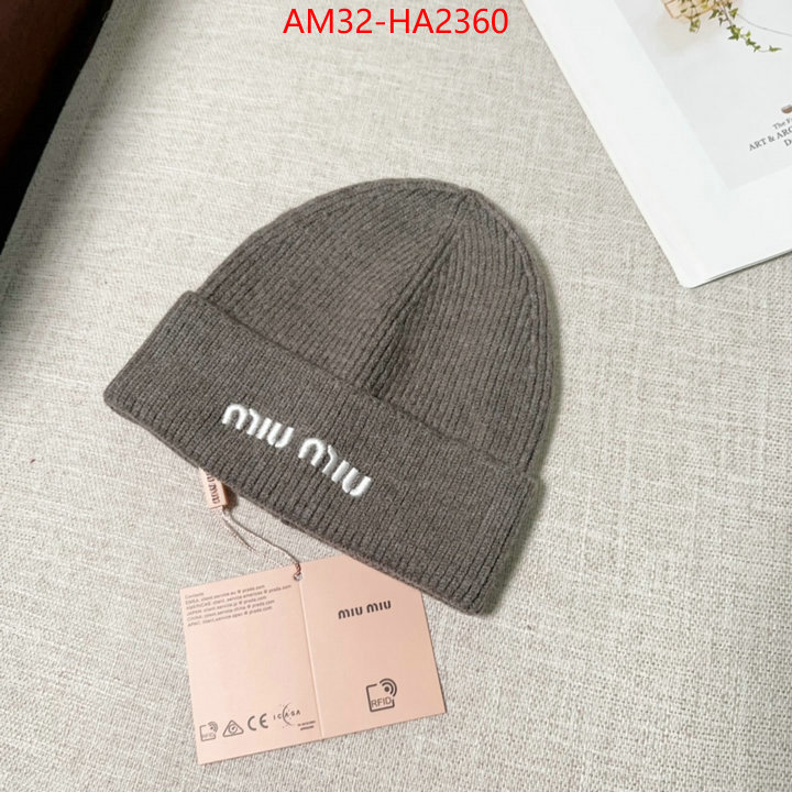 Cap(Hat)-Miu Miu replica 2024 perfect luxury ID: HA2360 $: 32USD