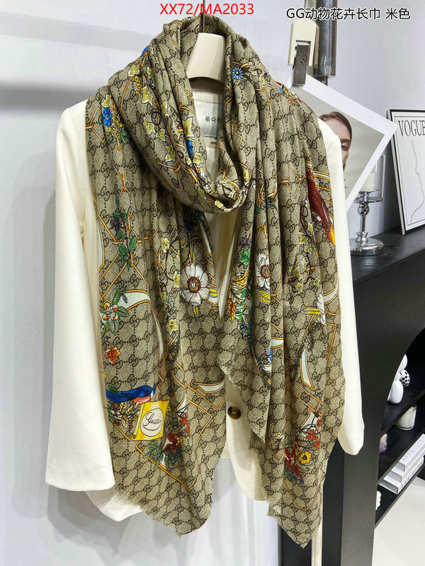 Scarf-Gucci top perfect fake ID: MA2033 $: 72USD