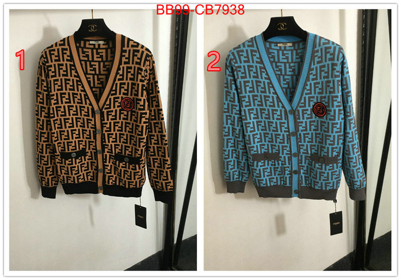 Clothing-Fendi fake aaaaa ID: CB7938 $: 99USD