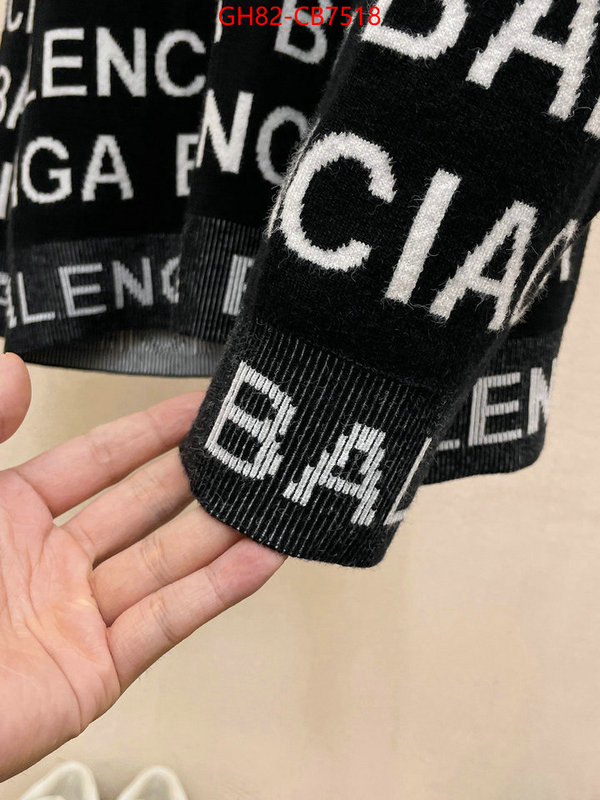 Clothing-Balenciaga best wholesale replica ID: CB7518 $: 82USD